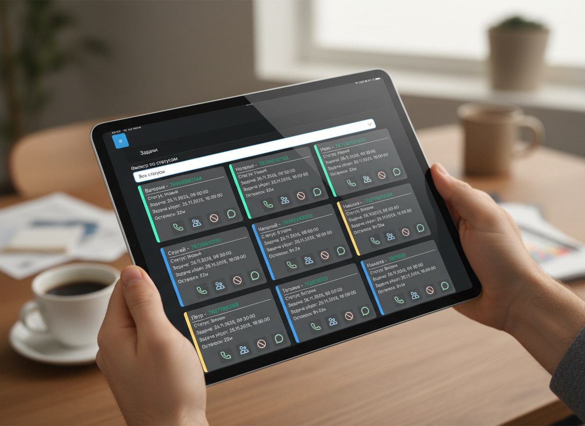 TaskManger на планшете